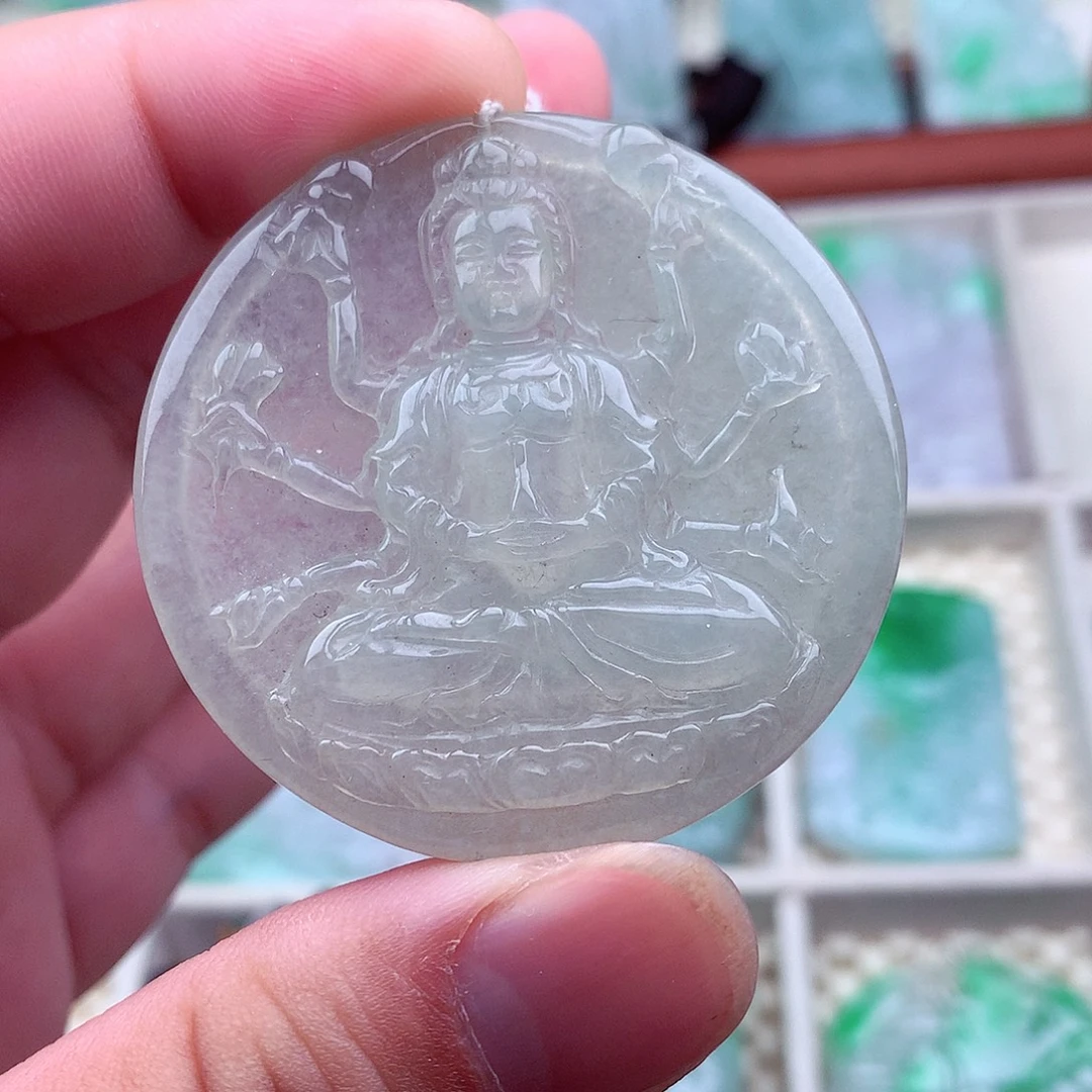 翡翠未镶嵌吊坠(不含链)