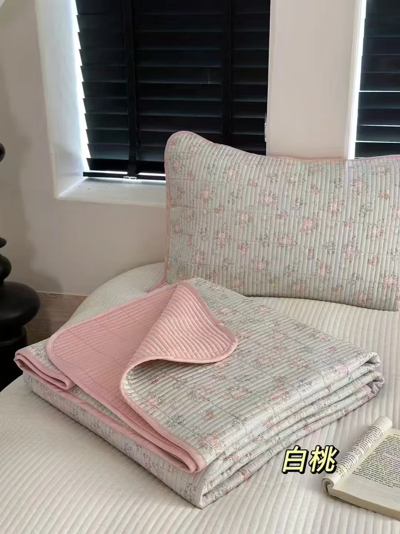【惜梦甄选】夏季新品 可铺可盖 轻奢风双面莫代尔床盖三件套