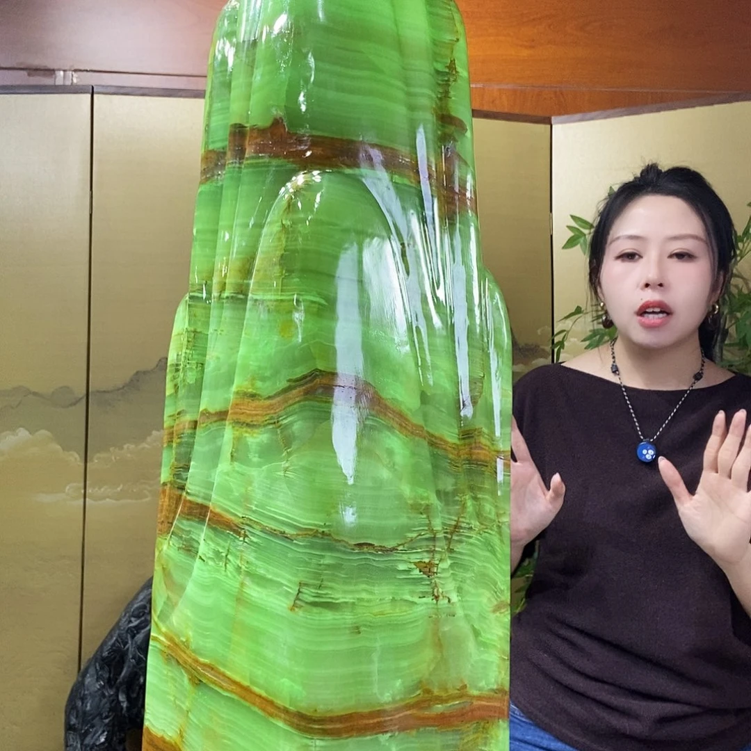石材山水画作品摆件