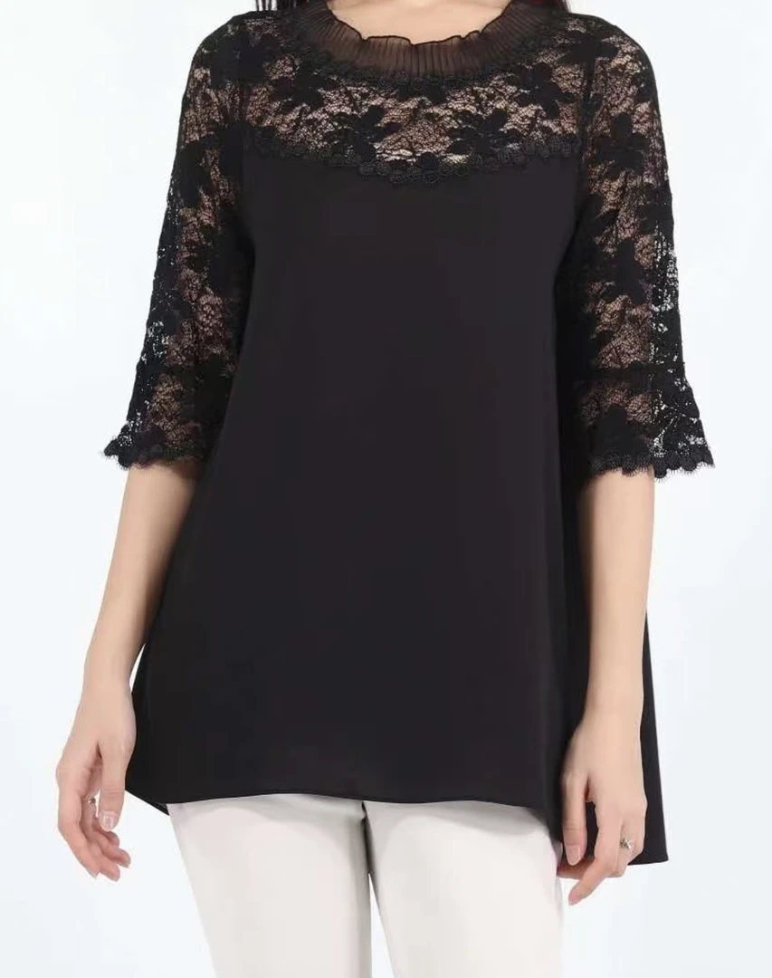 韩国夏季最新款蕾丝衫高档气质时尚百搭