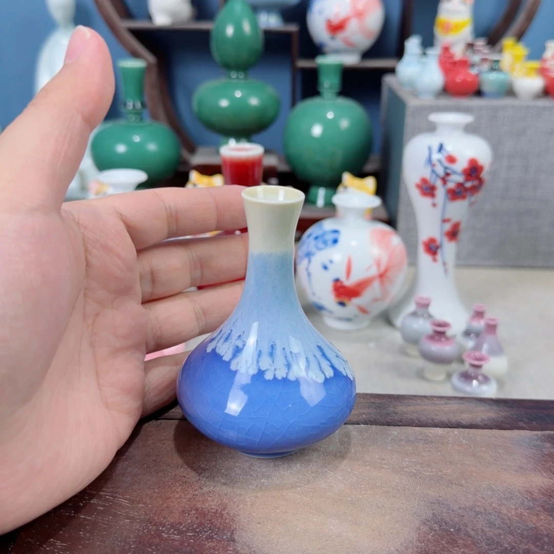 陶瓷手工小花器摆件