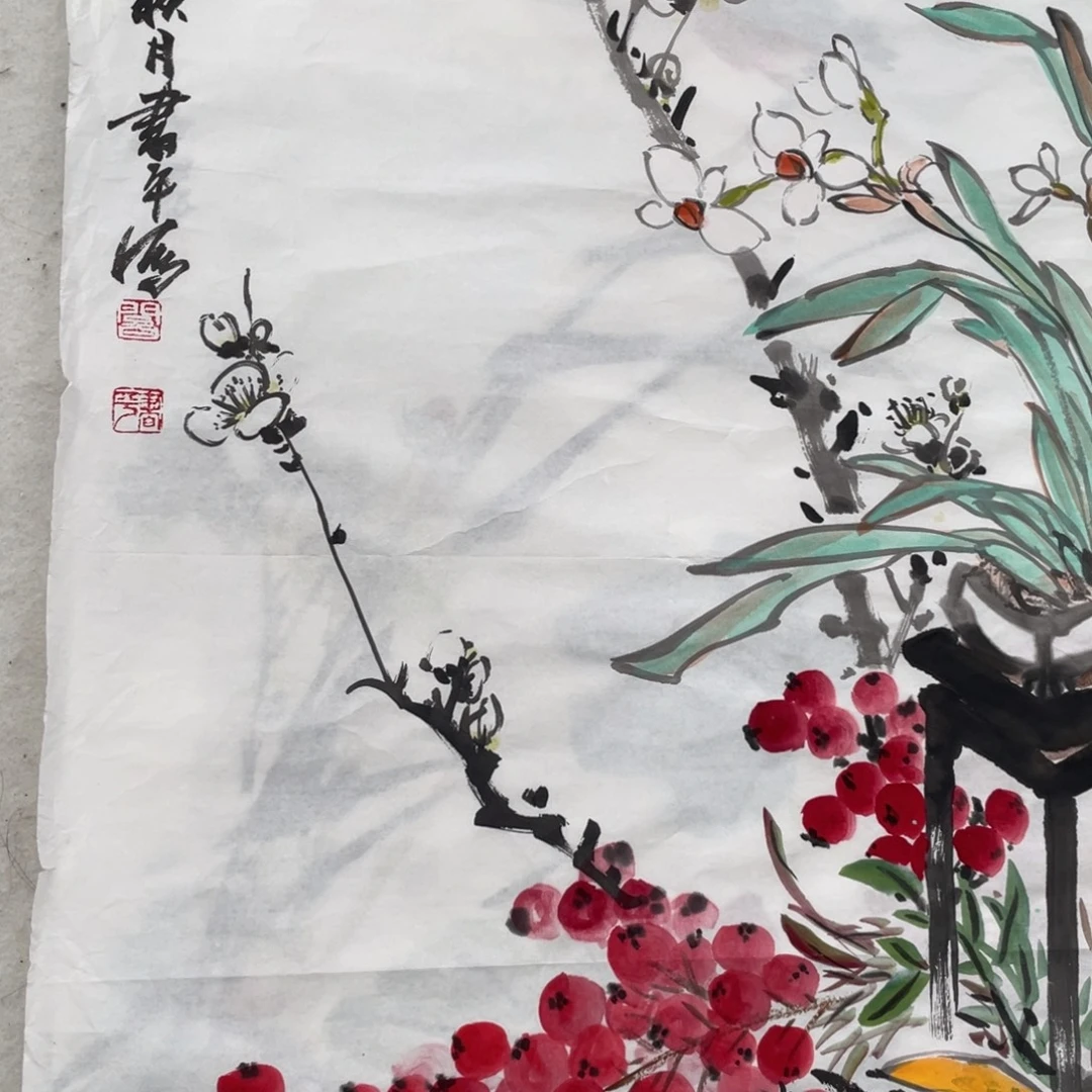 国画闫书平老师绘画