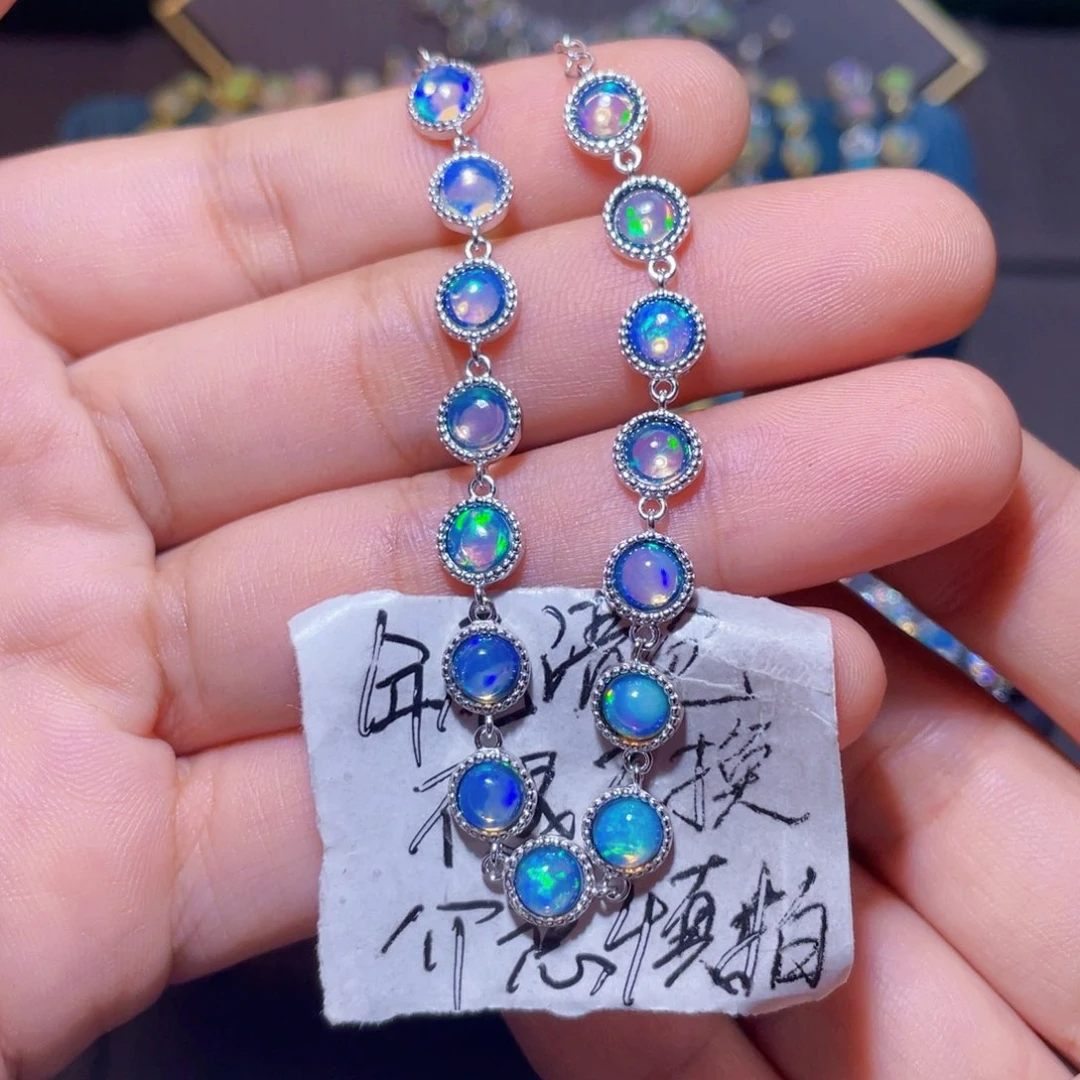 欧泊手链）银S925镶嵌想****字