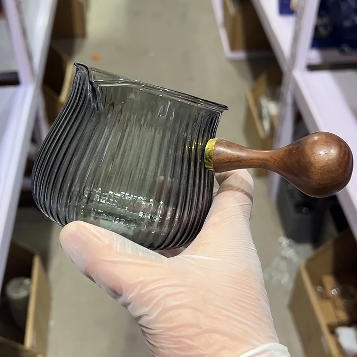 孤品 侧把公道杯 烟灰