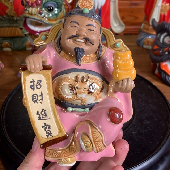 摆件陶瓷小财神摆件
