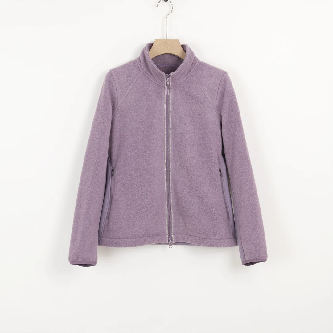 华人杰立领精油香氛保暖加厚长袖双开拉链茄克保暖秋冬短外套