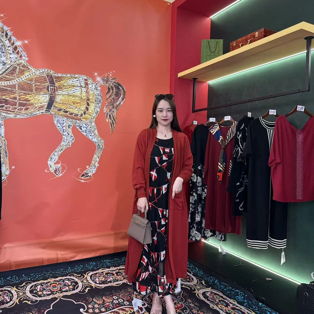 309 多金贵妇既视感显瘦透气遮肉连衣裙女