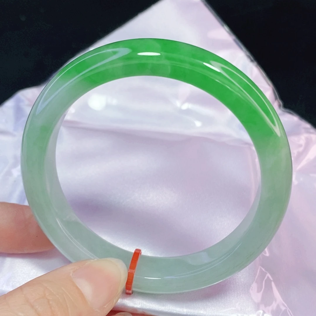 未镶嵌手镯翡翠56.8正圈