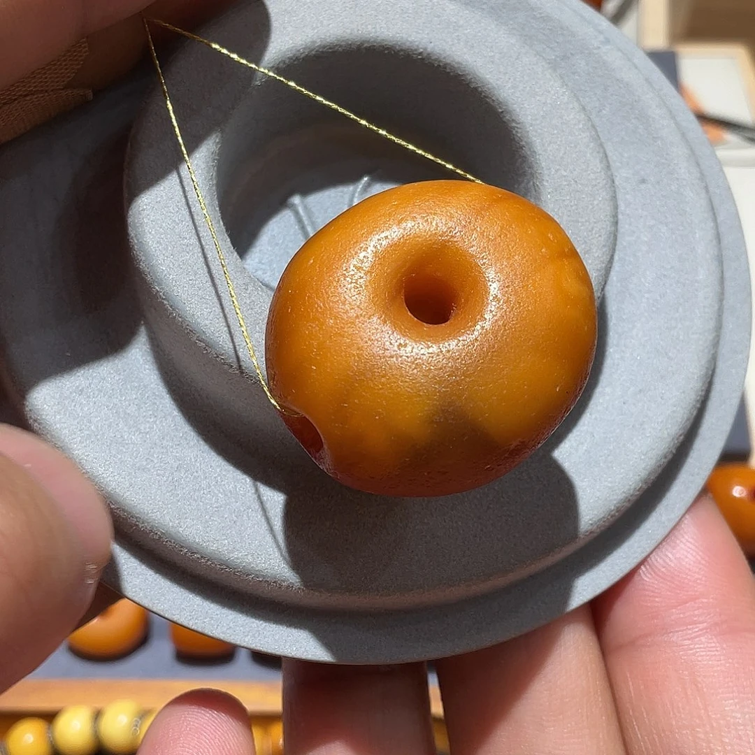 蜜蜡颈饰未镶嵌老蜜蜡四通9.4克