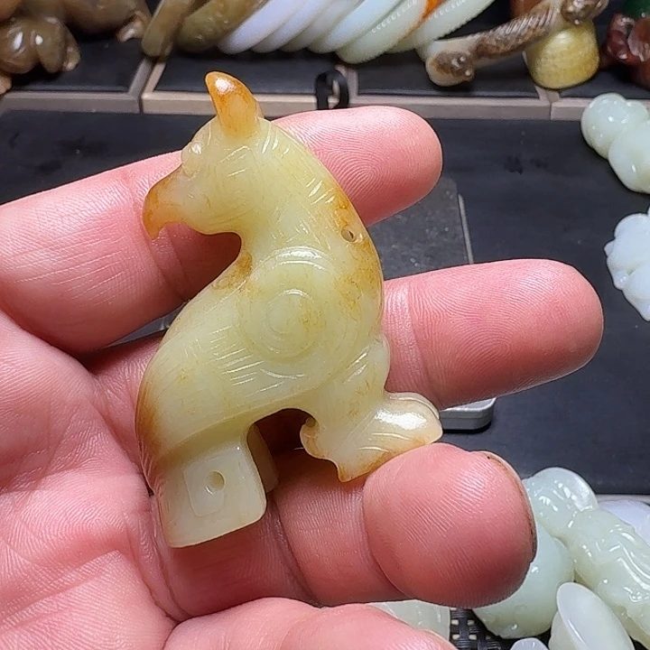 和田玉未镶嵌挂件