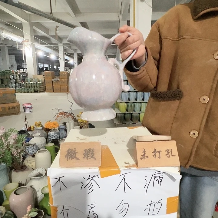 陶摆件景德镇陶瓷花瓶正品