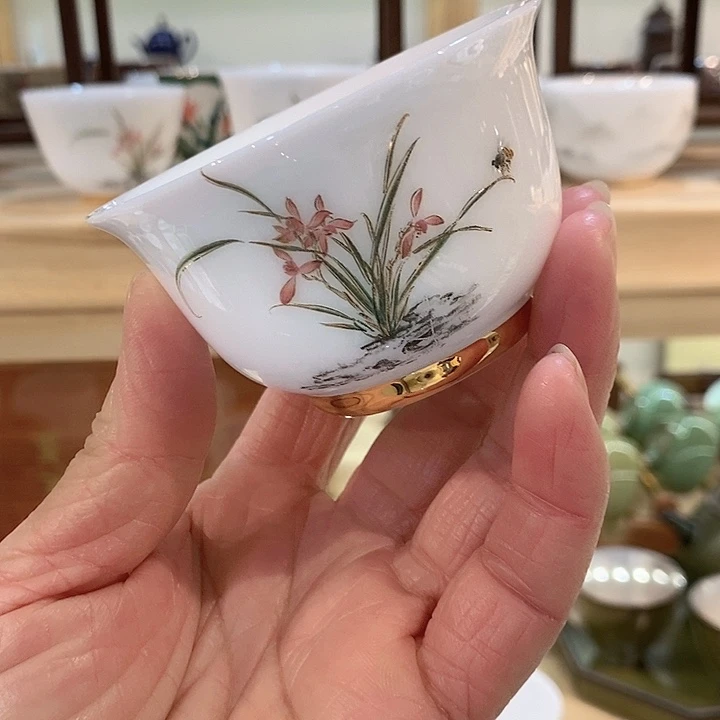 冰种羊脂白玉主人杯