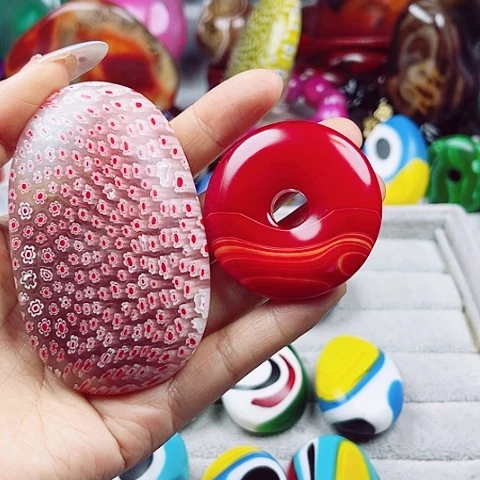 玛瑙/玉髓挂件未镶嵌观*海