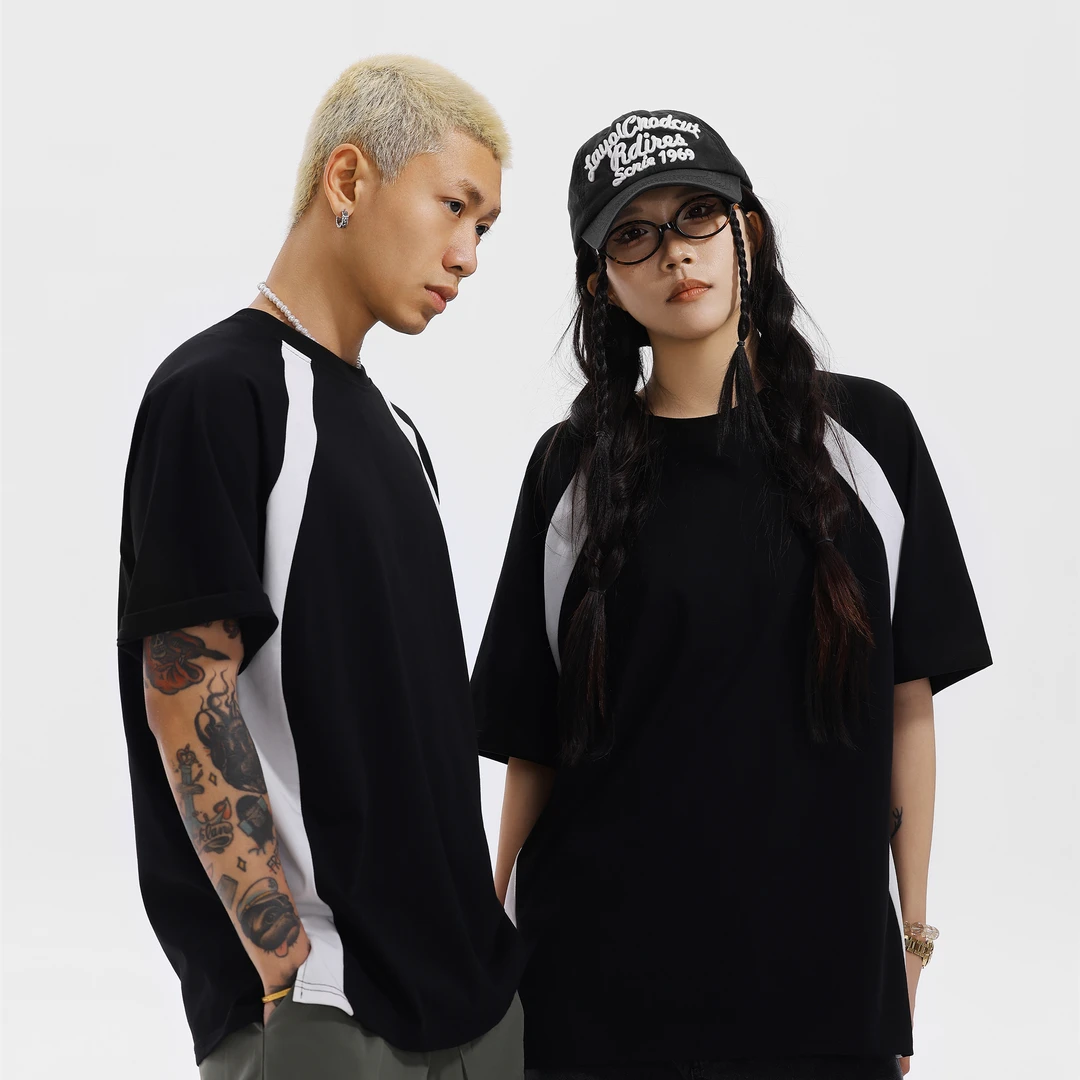 HandSeven美式高街嘻哈风凉感重磅240g圆领宽松抗菌百搭T恤防晒