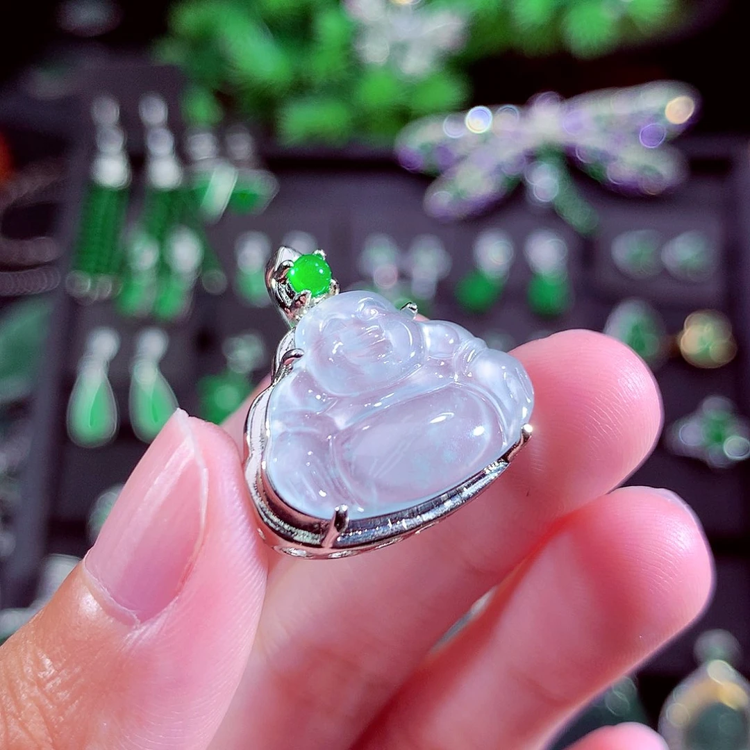 颈饰未镶嵌翡翠天然