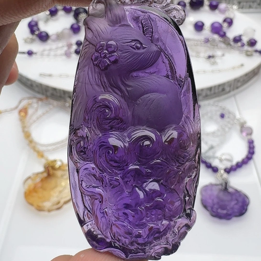 合金套链水晶紫水晶