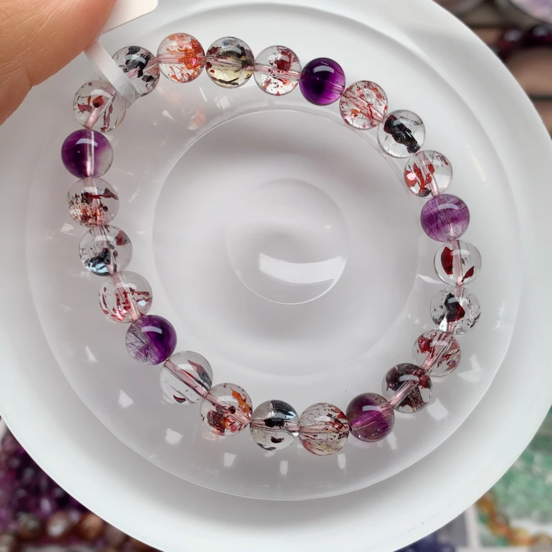 水晶未镶嵌手链彩玫毒液7.8