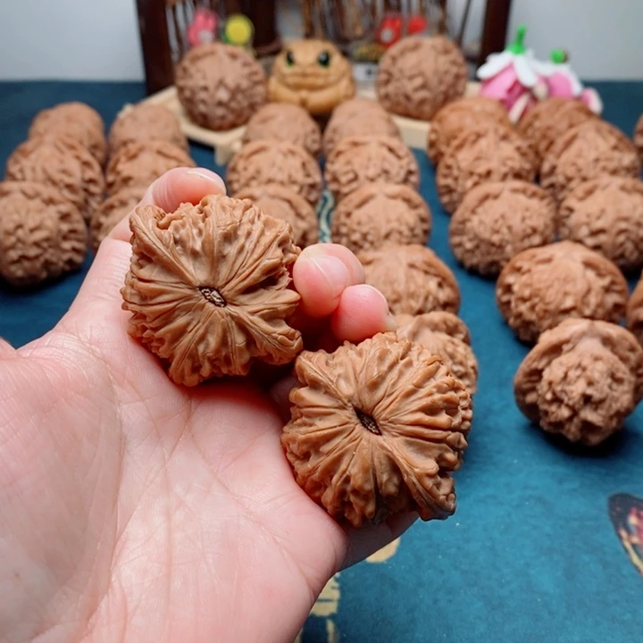 安***屿文玩核桃把件山地磨43