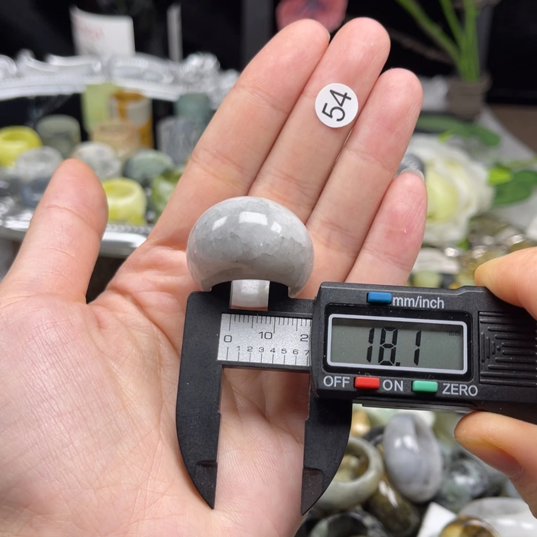 蛇纹石玉未镶嵌戒指