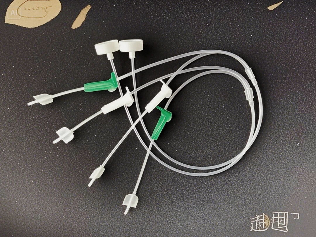果树吊针输液管一出二飞机头加厚耐压双管防脱落