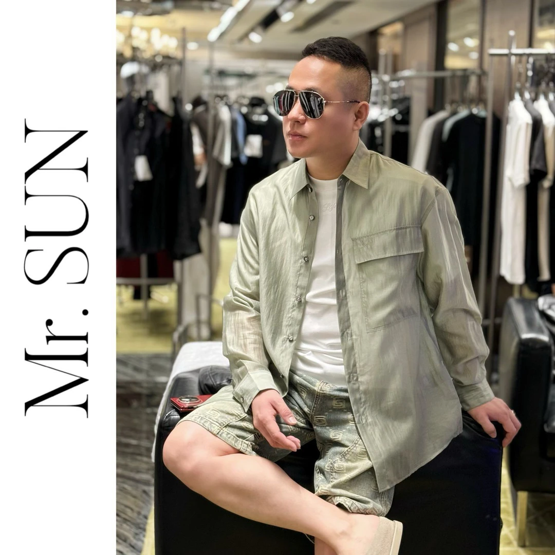 孙先生｜小众设计师款男款莱赛尔超薄防晒衬衫24017