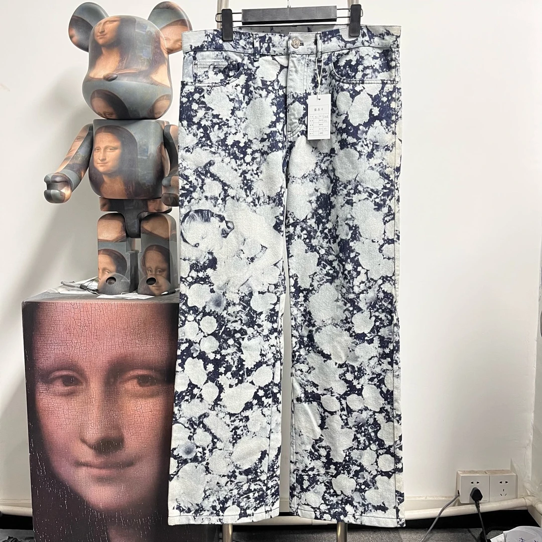 99新 LouisVuitton/路易威登 扎染牛仔裤 尺码:33 裤长107 腰围45