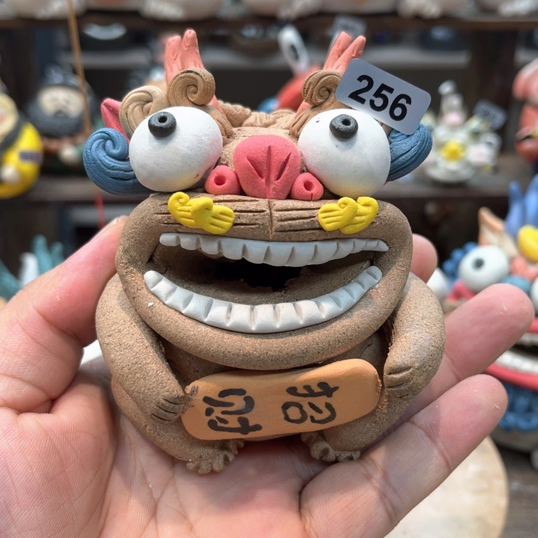 摆件纯手工抽象陶瓷摆件256