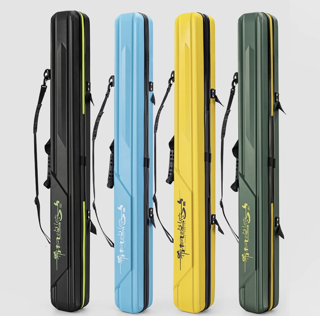 1.27米大号上新防水硬壳鱼竿包多功能大容量渔具包钓鱼包