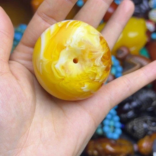 琥珀未镶嵌手链蜜蜡