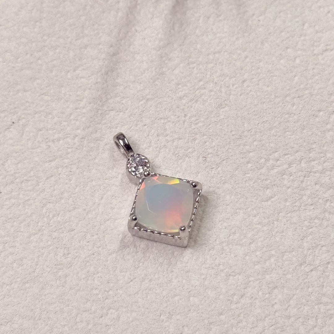 【六六中古】孤品天然欧泊s925吊坠ty1958