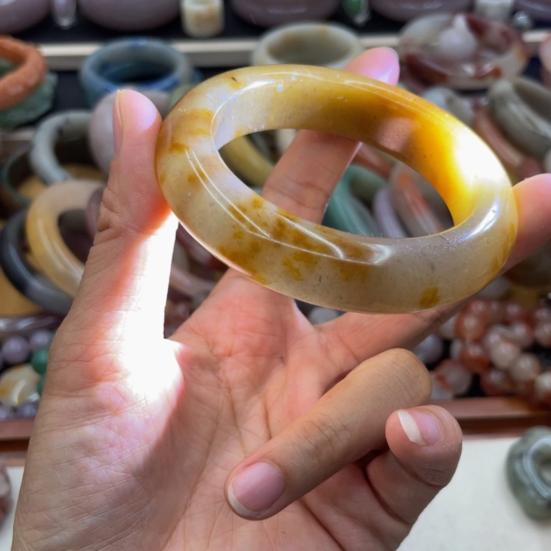 石英岩玉圈口56未镶嵌