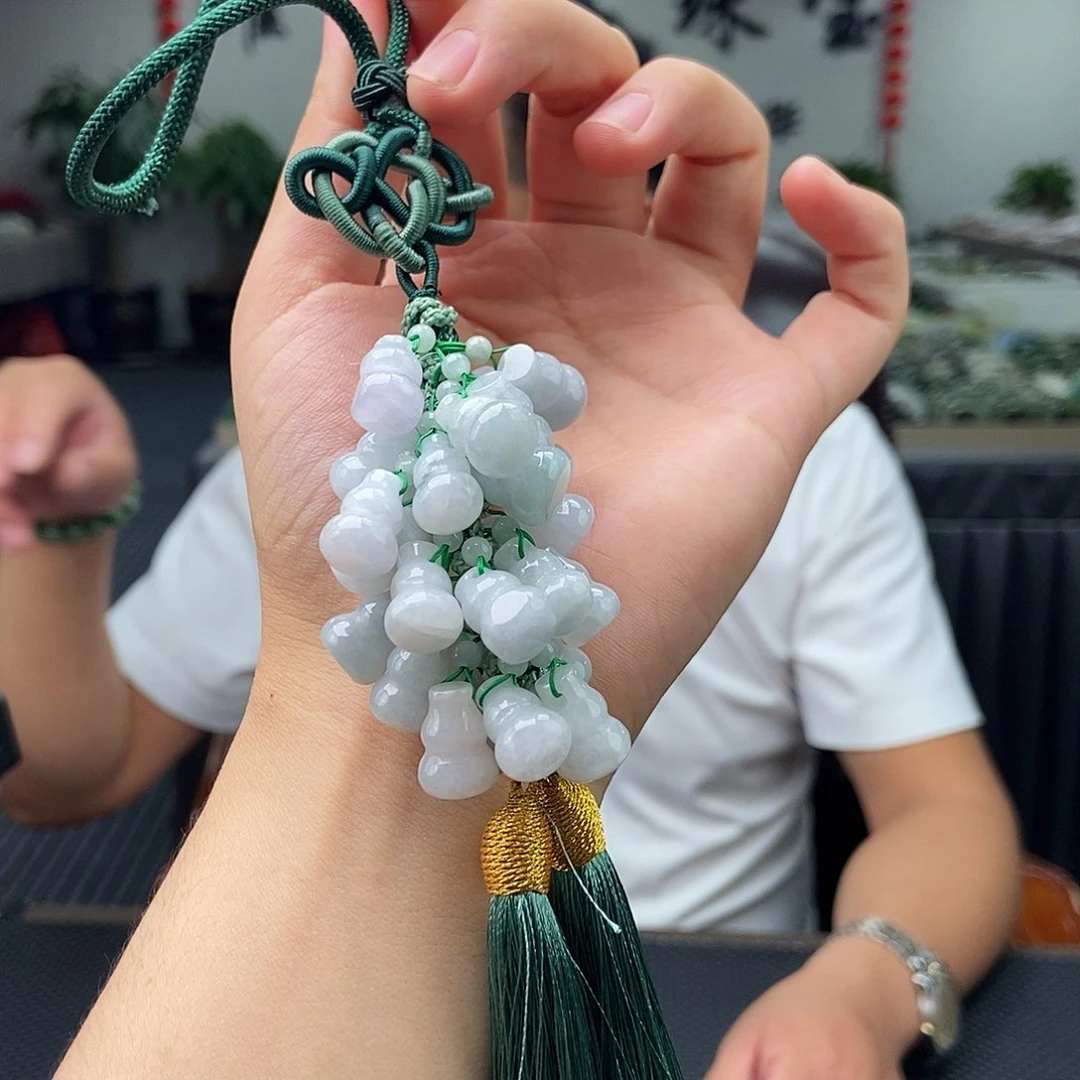 翡翠未镶嵌颈饰车挂 颜色多样性发拍一发一