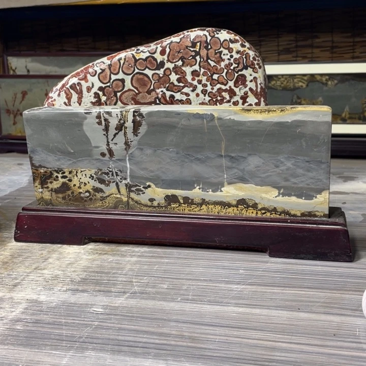 【闪购商品】石材三****）广西天然国画精品