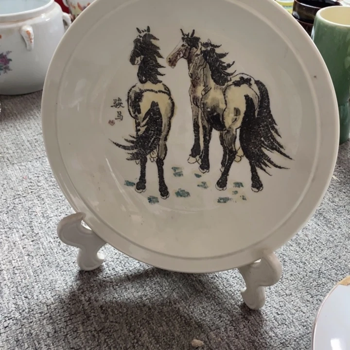 瓷片陶瓷艺术摆件口径25