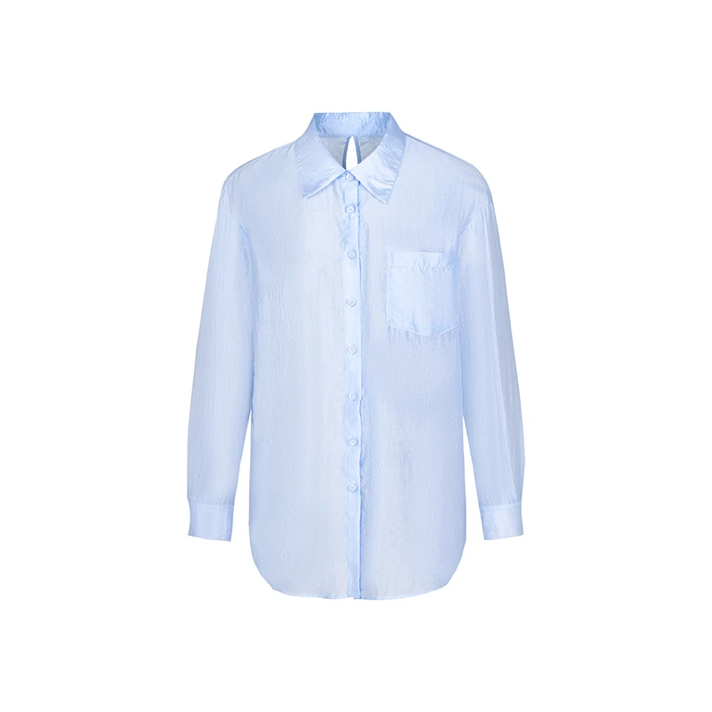 设计师女装2025秋季新款衬衫气质简约百搭款宽松版型衬衫41277