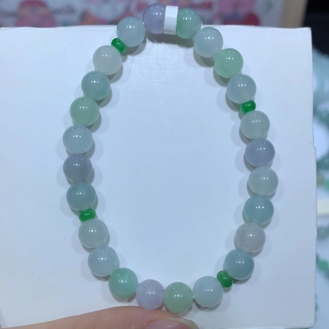 翡翠未镶嵌手链天然