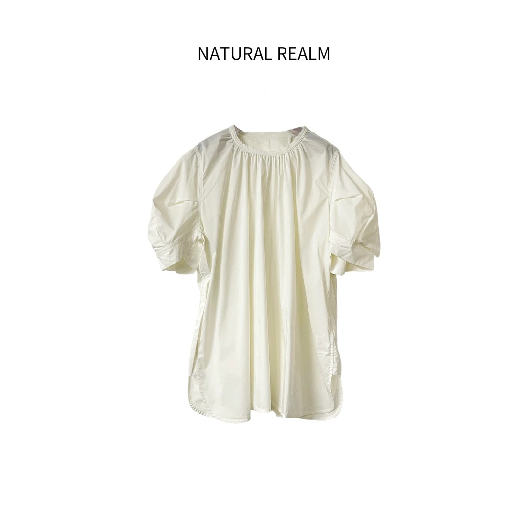 {NATURAL REALM}百搭款时尚设计感袖衬衫