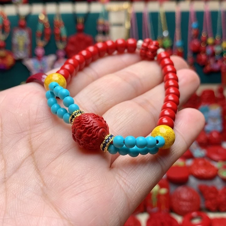 含辰砂工艺品手串