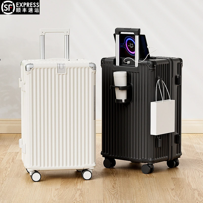行李箱女大容量24寸拉杆箱多功能万向轮密码箱加厚旅行箱男登机箱