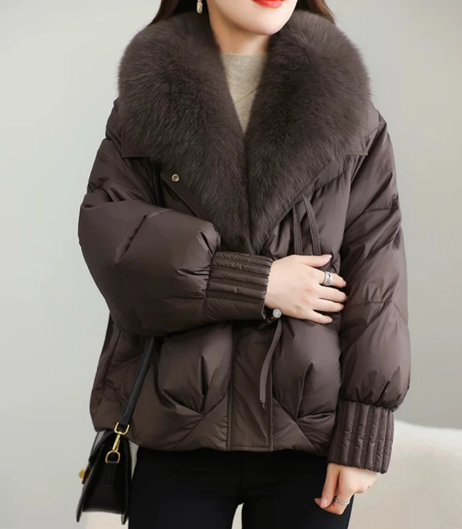 【MR】优雅冬韵|新款高级感休闲百搭可拆卸毛领保暖外套