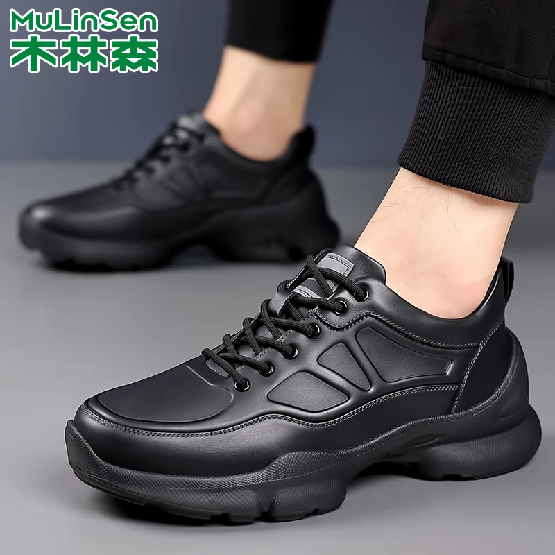 木林森男鞋2025秋季新款运动休闲鞋子男潮鞋百搭时尚跑步鞋男透气