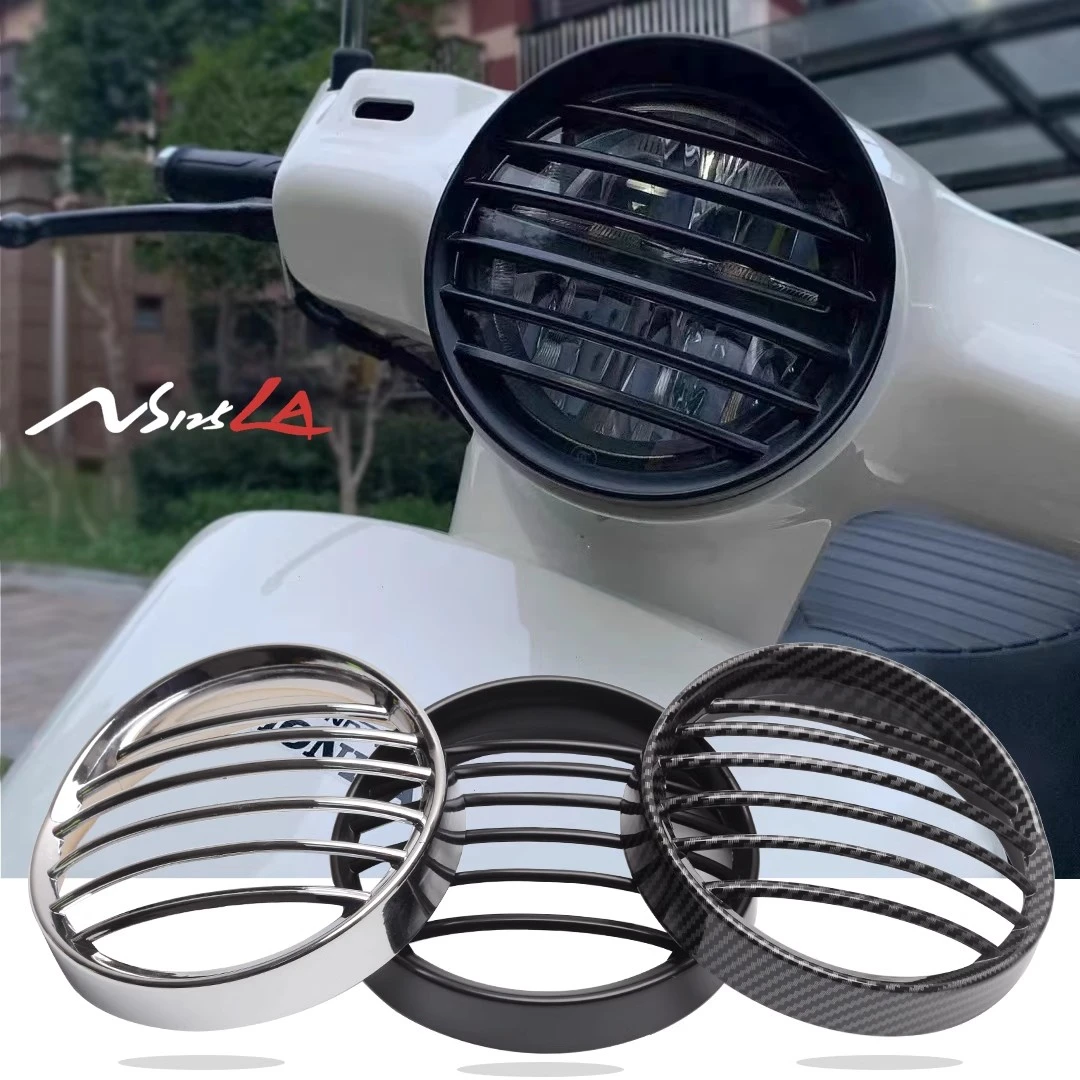 适用新大洲本田NS125LA复古大灯罩改装件装饰防护网罩配件装饰品