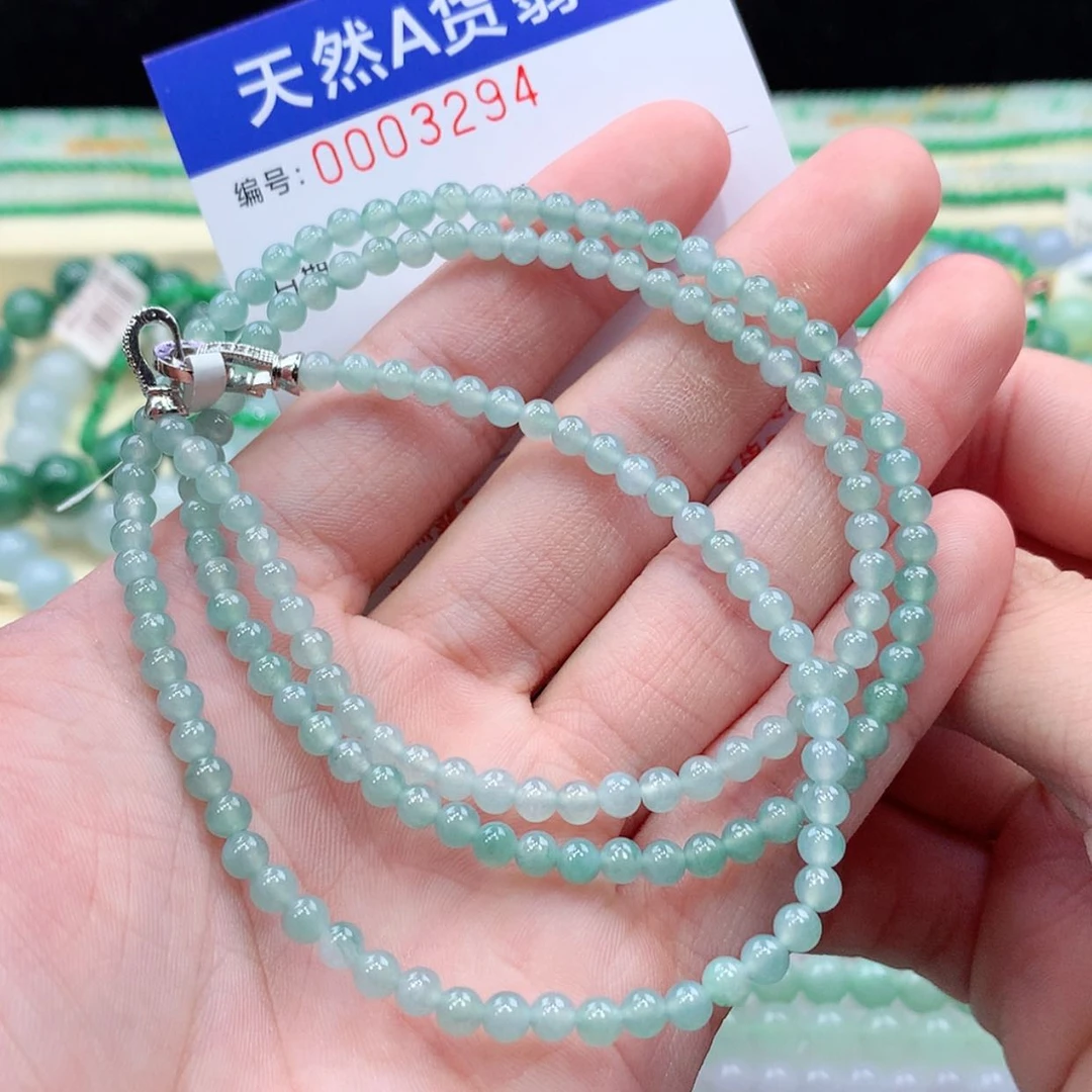 【闪购商品】项链未镶嵌翡翠水****叫缅甸天然A货翡翠