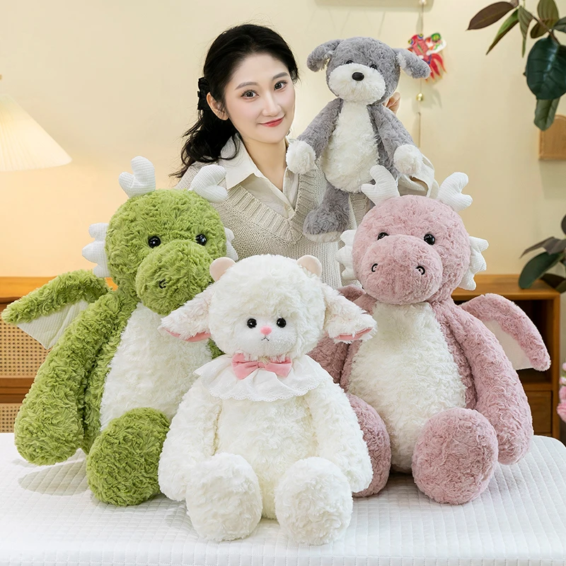 可爱小羊玩偶公仔毛绒玩具男孩陪睡觉床上抱枕布娃娃生日礼物女生