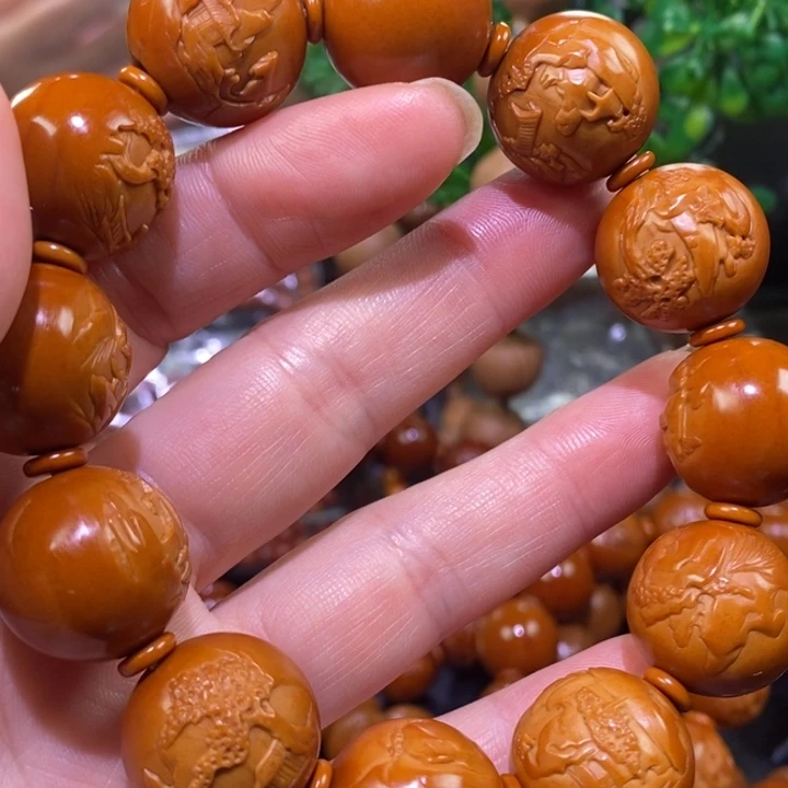 橄榄核手串/手链阳**态山水18
