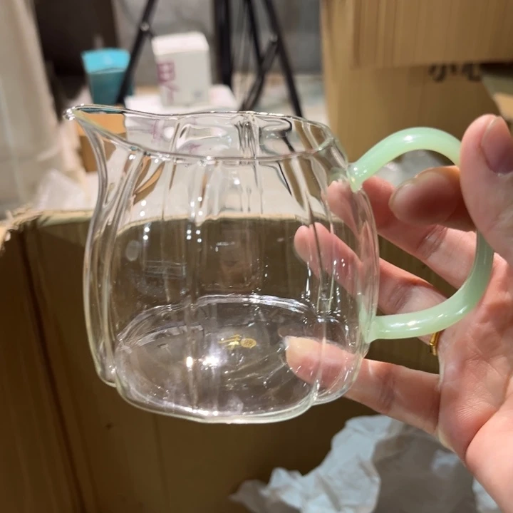 手工艺品玻璃棱然玉把
