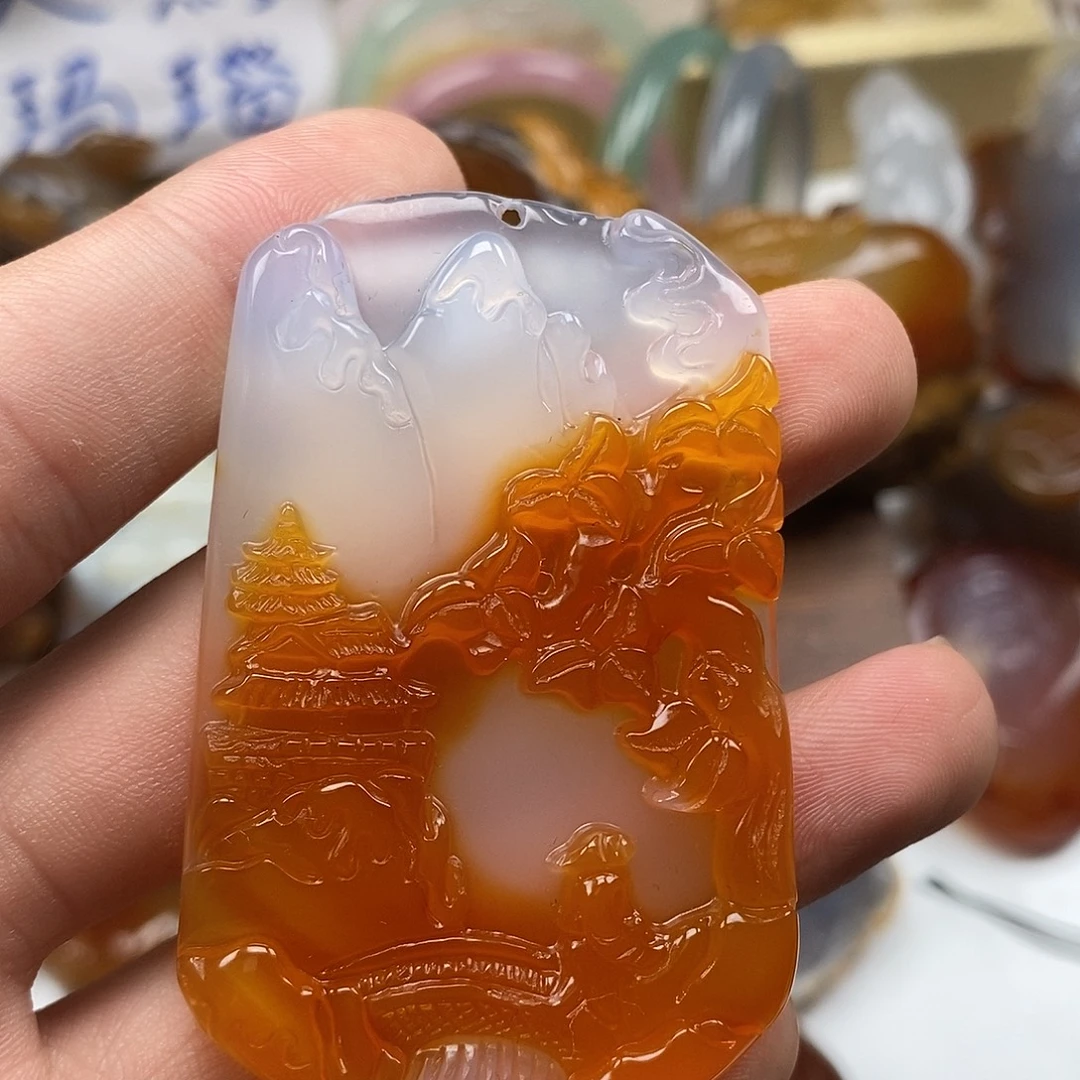 玛瑙/玉髓未镶嵌颈饰