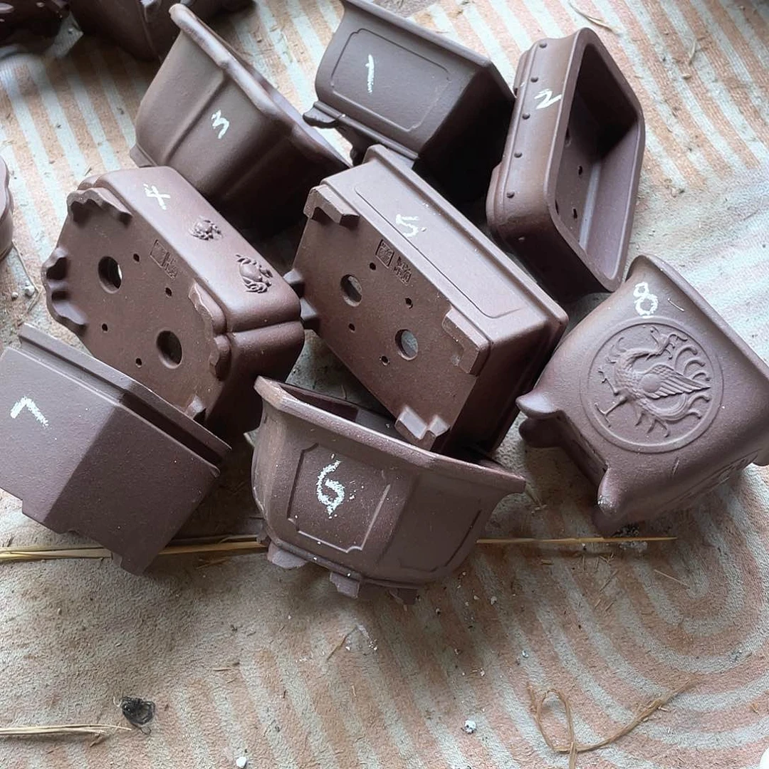 精品紫砂一组八只