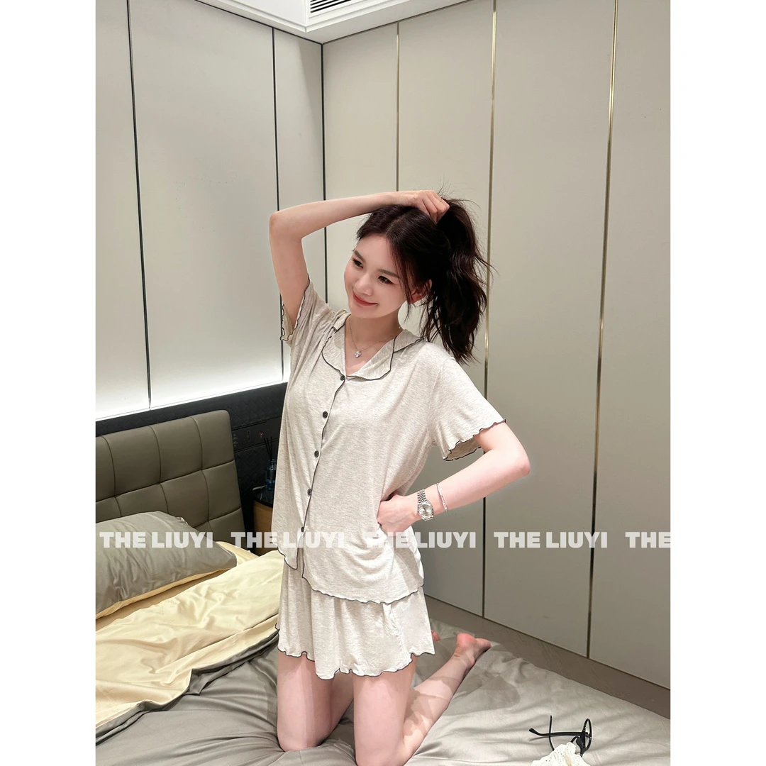 【LIUYI】夏季凉爽透气家居睡衣两件套55182