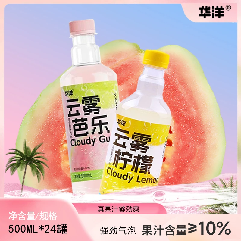 华洋云雾混合果汁汽水  气泡水 果味汽水 低脂低卡-D